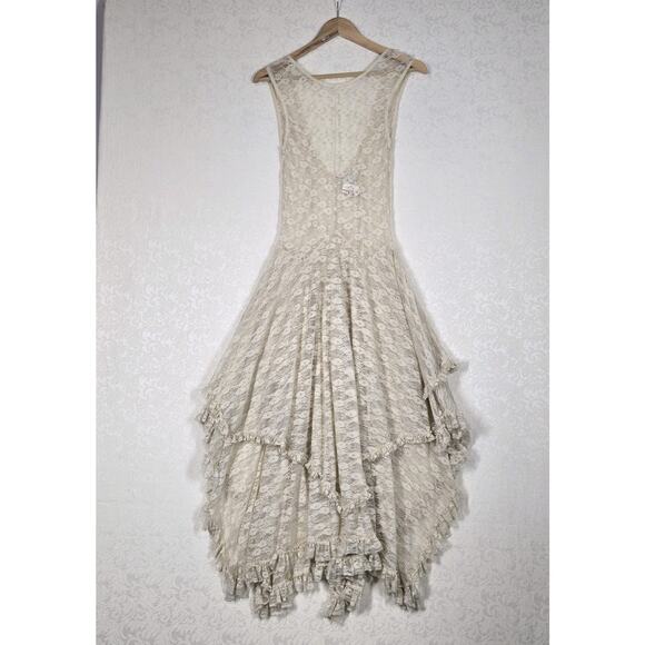 Intimately Free People French Courtship Sheer Lace Slip Dress XS Tea Fairy Boho - Picture 14 of 16
